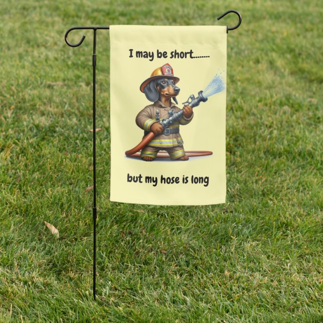 Fire Fighter Garden Flag (In SItu)