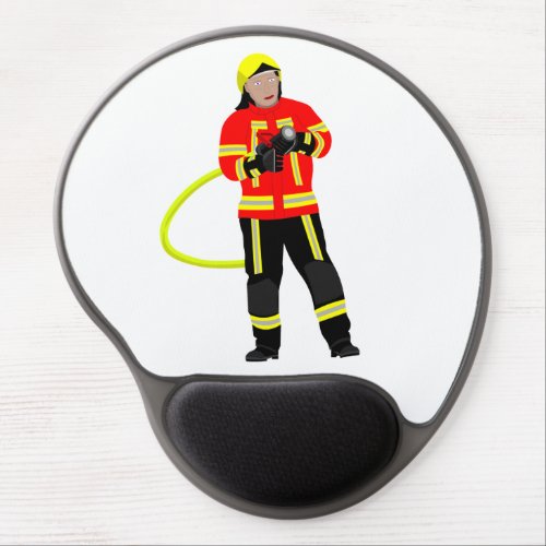 Fire fighter Gel Mousepad