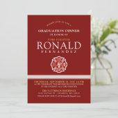 Fire Fighter Graduation Dinner | Event Invitation (Standing Front)