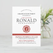 Fire Fighter Graduation Party | Event Invitation (Standing Front)