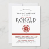 Fire Fighter Graduation Party | Event Invitation (Front)