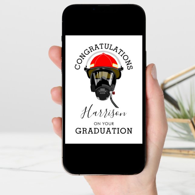 Fire Fighter Graduation | Passing Out Card (Front Digital)