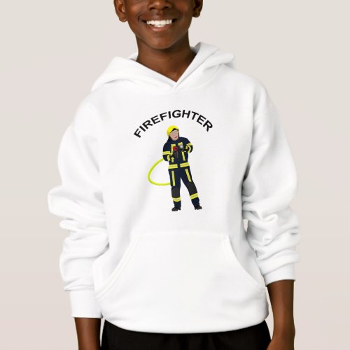 Fire fighter in blue suit Hoodie