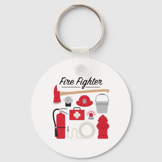 Fire Fighter Keychain (Front)