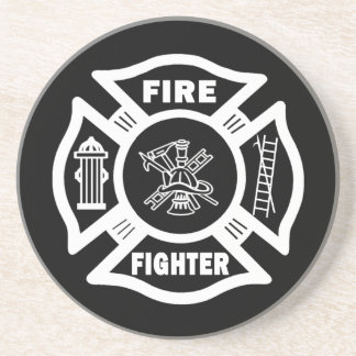 Fire Fighter Maltese Coaster