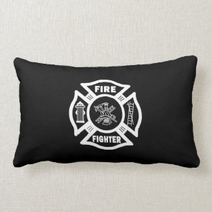 Fire Fighter Maltese Lumbar Pillow