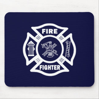 Fire Fighter Maltese Mouse Pad
