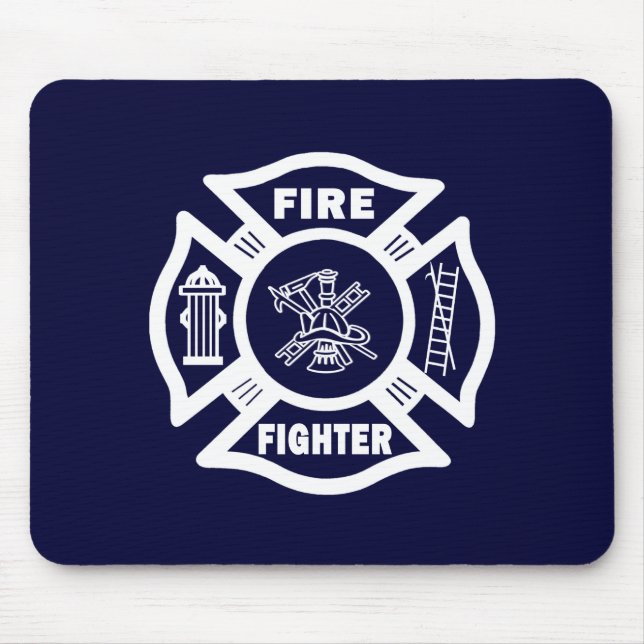 Fire Fighter Maltese Mouse Pad (Front)
