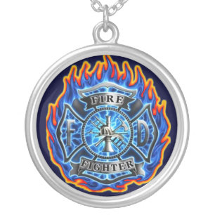 fire fighter pendant necklace
