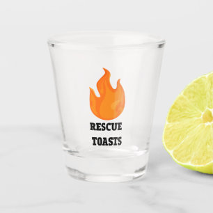 Fire Fighter Shot Glass