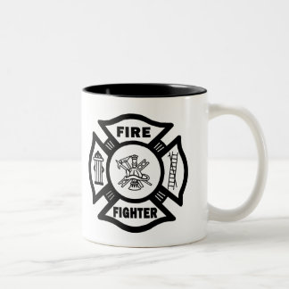Fire Fighter Two-Tone Coffee Mug