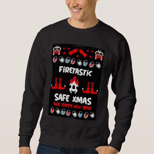 fire-fighter ugly xmas sweater (Front)