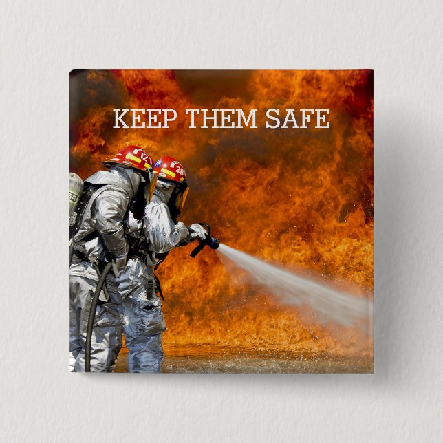 Fire Fighters Button (Front)