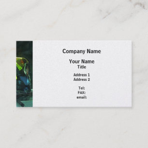 Fire Fighter's Helmet  - Platinum Finish Business Card