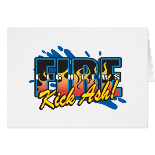 Fire Fighters Kick Ash! Cards (Front Horizontal)