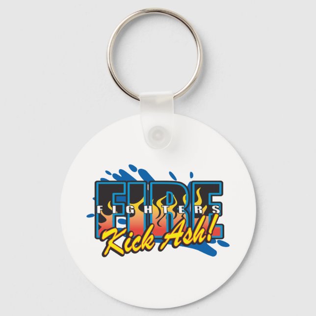 Fire Fighters Kick Ash! Keychain (Front)