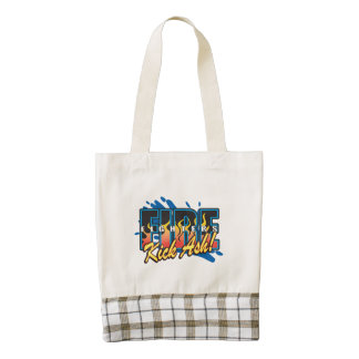 Fire Fighters Kick Ash! Zazzle HEART Tote Bag