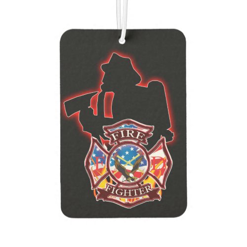 Fire Fighters take on the fire head on Car Air Freshener