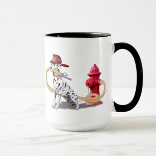 FIRE FIGHTING DALMATIAN MUG