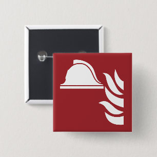 Fire Fighting Helmet Safety Sign Button