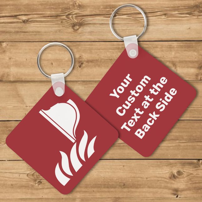 Fire Fighting Helmet Safety Sign Keychain (Creator Uploaded)