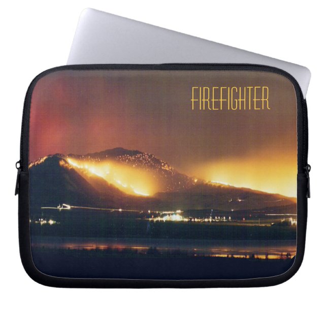 Fire Firefighter Laptop Sleeve (Front)