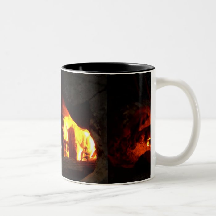 FIRE  Fireplace Hearth Coffee Mugs