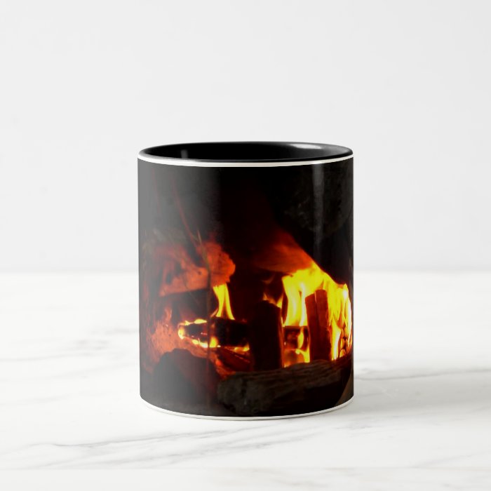 FIRE  Fireplace Hearth Coffee Mugs