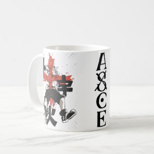 🔥Fire Fist Anime Coffee Mug – Flame Pirate☕