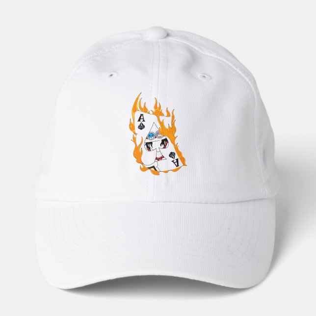Fire Fist Pirate Cap – Flame Anime Streetwear Hat (Front)