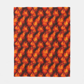Fire Flame Fleece Blanket