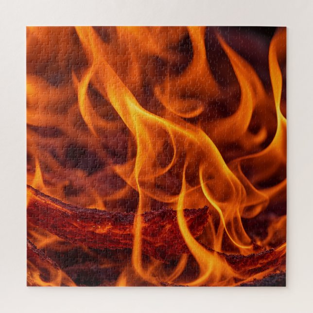 Fire flame macro  jigsaw puzzle (Vertical)