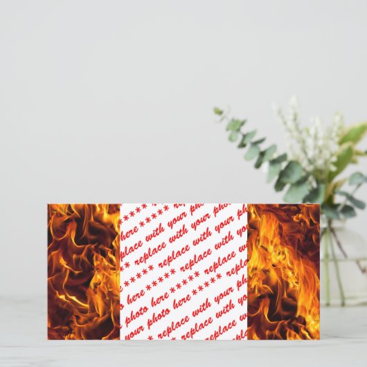 Fire / Flame Pattern Background (Standing Front)
