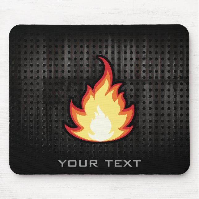 Fire Flame; Rugged Mouse Pad (Front)