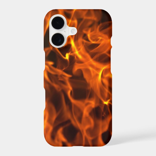Fire Flame Texture | Fiery Abstract Design iPhone Case (Back)