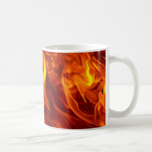 Fire  Flames Burning Fiery Gift Item Coffee Mug