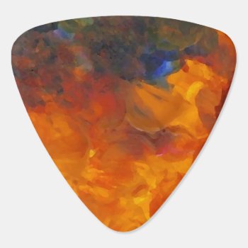 Fire Flames Burning Flaming Guitar Pick by CricketDiane at Zazzle
