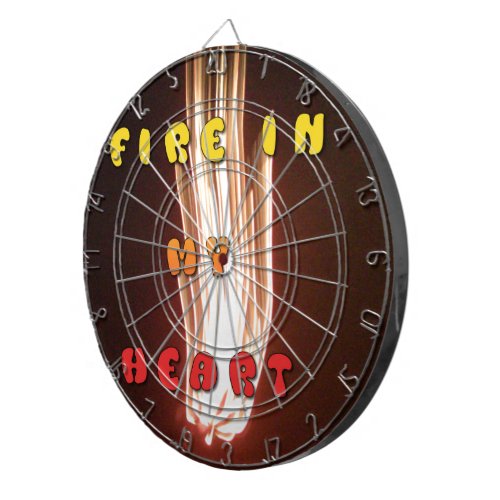 Fire flames Customize Product Dartboard With Darts