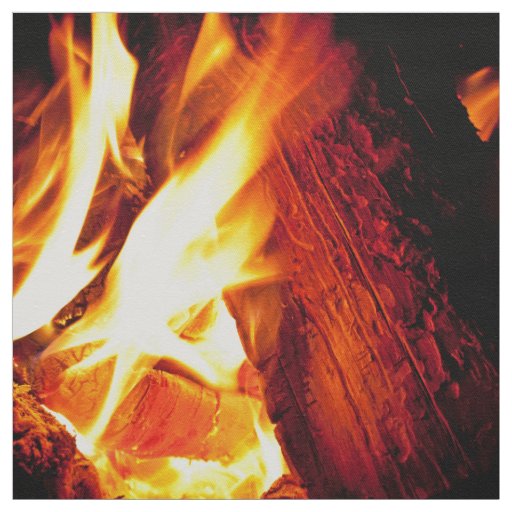 Fire Flames Fabric