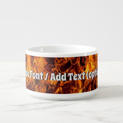 Fire Flames Illustration Bowl