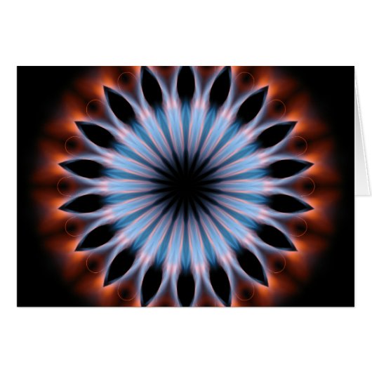 Fire-Flames Kaleidoscope Cards (Front Horizontal)