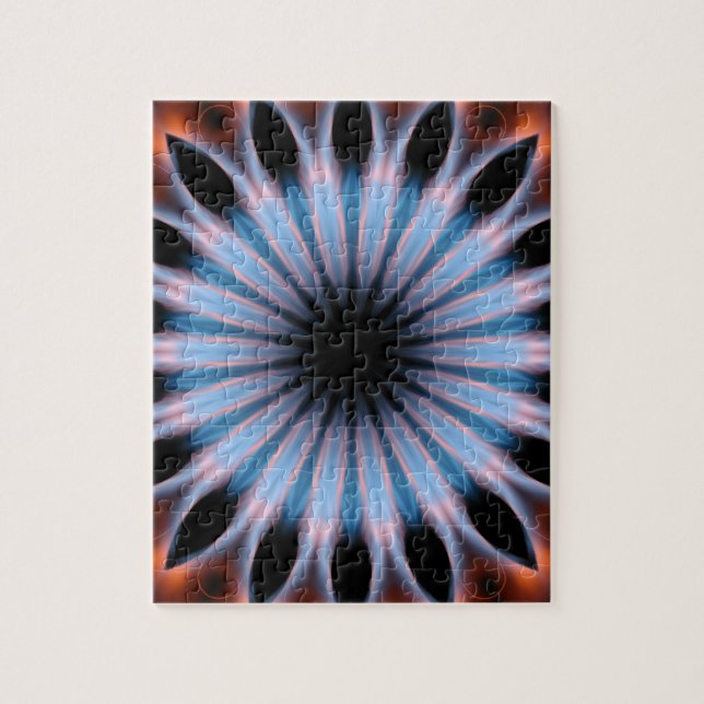 Fire-Flames Kaleidoscope Jigsaw Puzzle (Vertical)