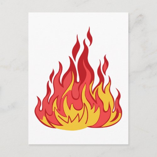 Fire Flames Postcard