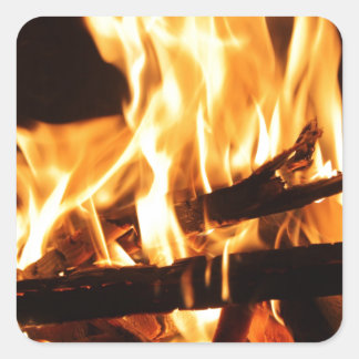 Fire & Flames Square Sticker