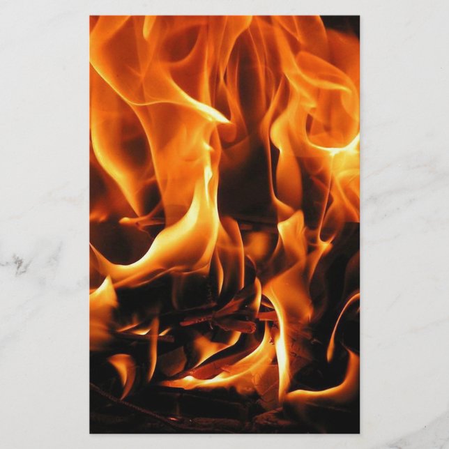 Fire, flames stationery (Front)