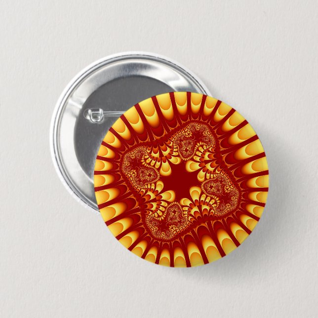 Fire Flower Button (Front & Back)