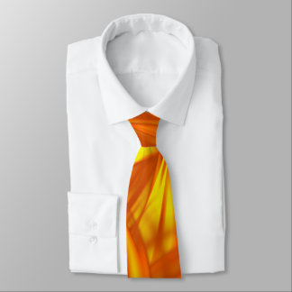 Fire Flower Fractal Art Neck Tie