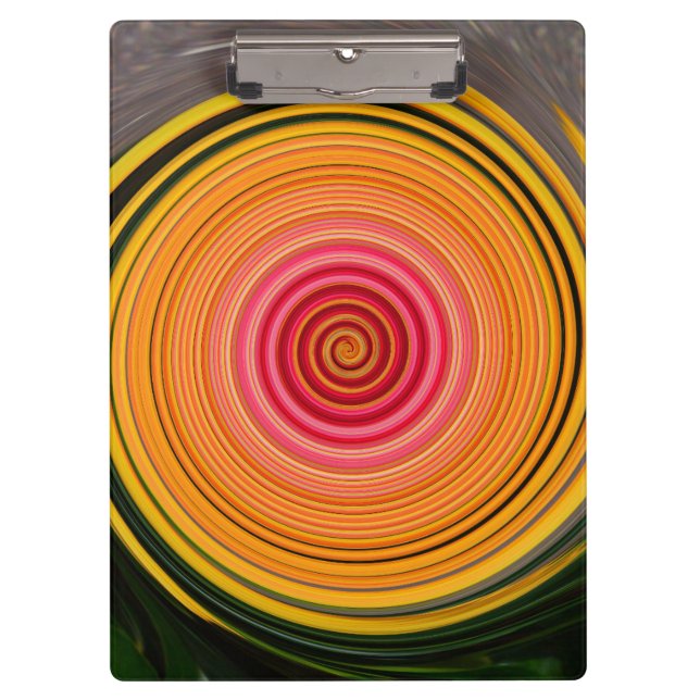 Fire Flower Swirl Clipboard (Front)