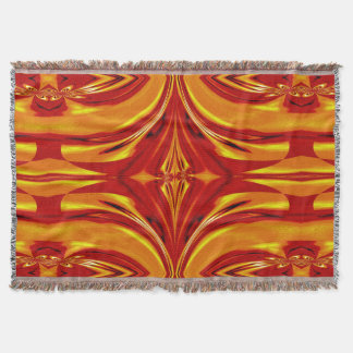 Fire Flowers 112 Throw Blanket
