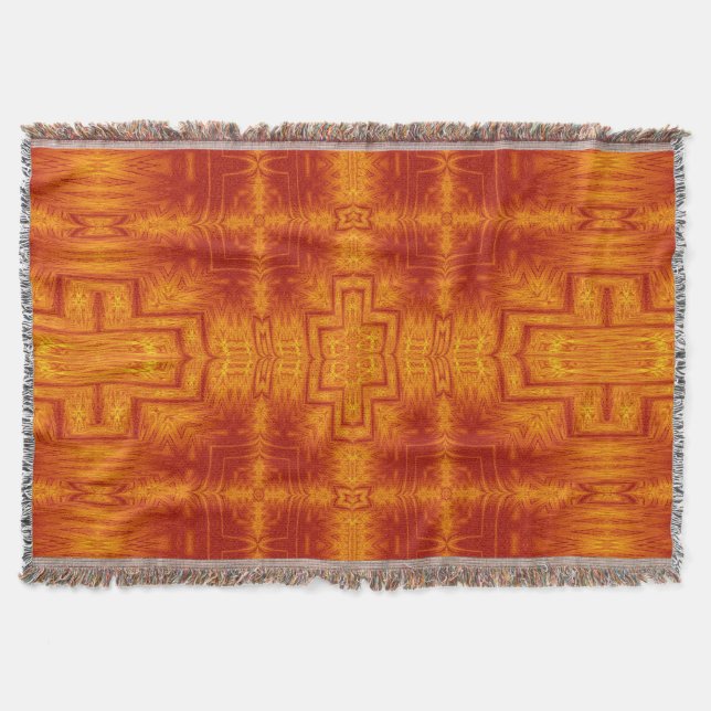 Fire Flowers 160 Throw Blanket (Front)